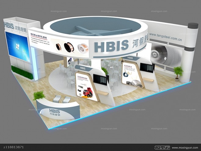 綠動未來 HBIS新能源展臺3D模型與展覽展示服務(wù)革新傳媒體驗(yàn)